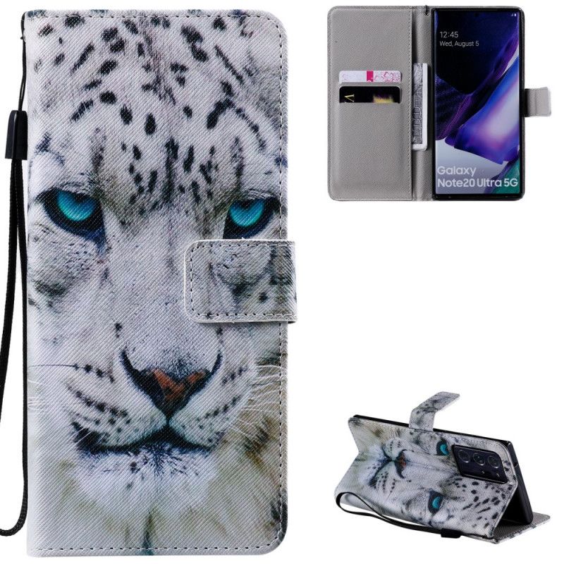 Housse Samsung Galaxy Note 20 Ultra Tigre Blanc