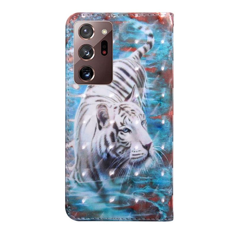 Housse Samsung Galaxy Note 20 Ultra Tigre Dans L'eau