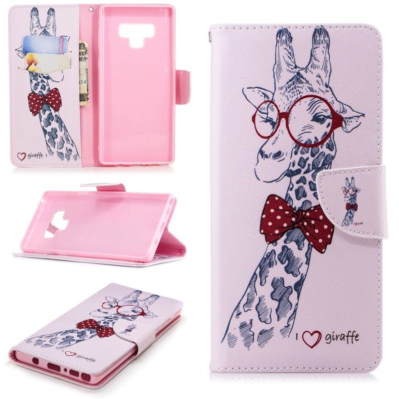 Housse Samsung Galaxy Note 9 Girafe Intello