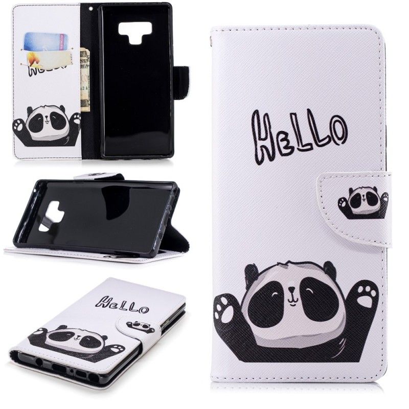 Housse Samsung Galaxy Note 9 Hello Panda