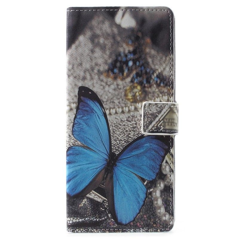 Housse Samsung Galaxy Note 9 Papillon Bleu
