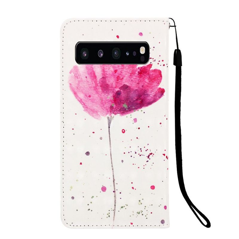 Housse Samsung Galaxy S10 5g Coquelicot Aquarelle