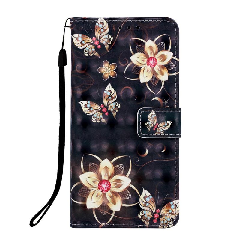 Housse Samsung Galaxy S10 5g Fleurs Dorés