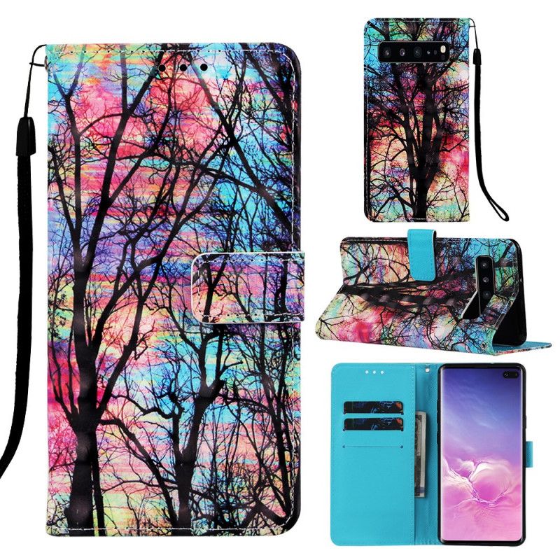 Housse Samsung Galaxy S10 5g Forêt Colorée