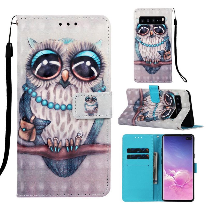 Housse Samsung Galaxy S10 5g Miss Hibou