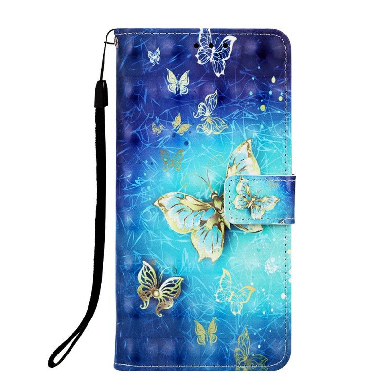 Housse Samsung Galaxy S10 5g Papillons Dorés