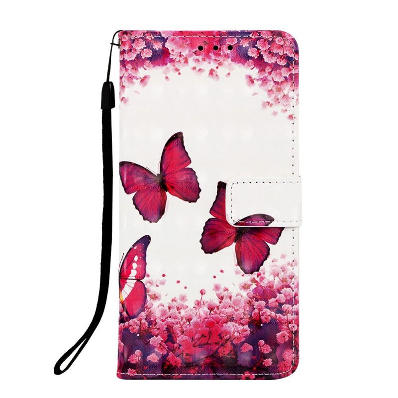 Housse Samsung Galaxy S10 5g Papillons Rouges