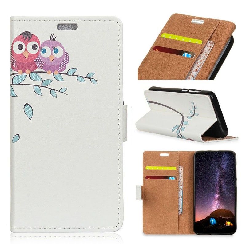 Housse Samsung Galaxy S10 Couple De Hiboux Sur L'arbre