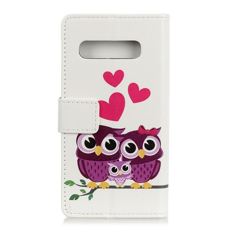 Housse Samsung Galaxy S10 Famille De Hiboux