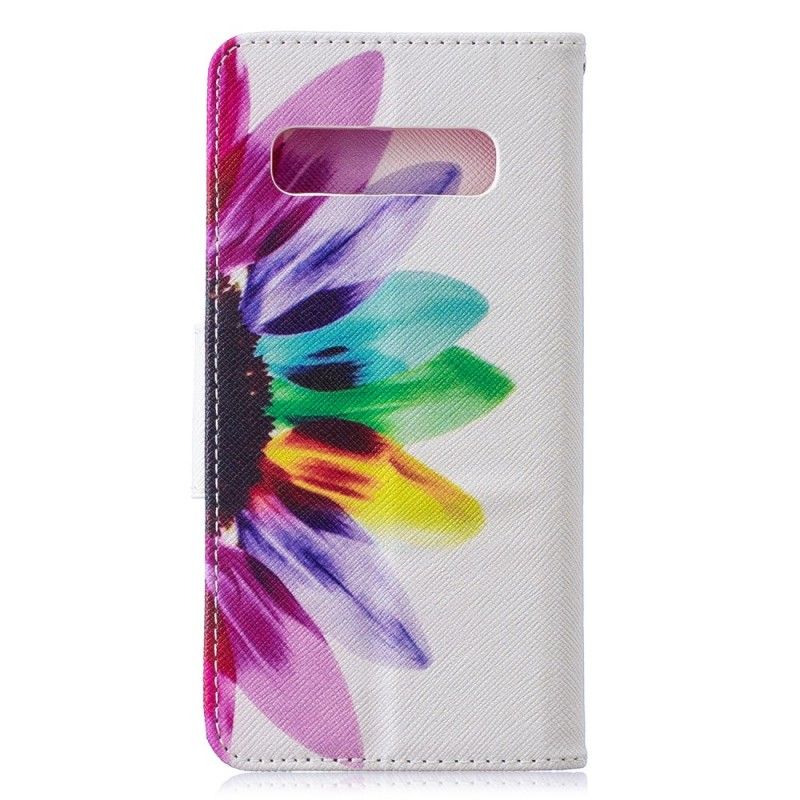 Housse Samsung Galaxy S10 Fleur Aquarelle