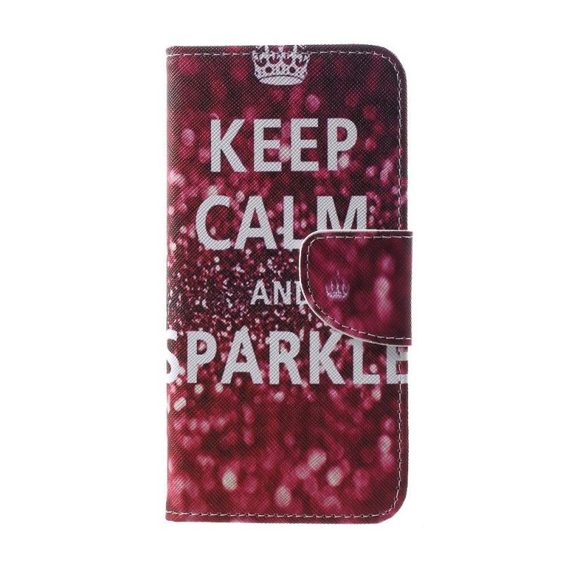 Étui Housse Samsung Galaxy S10 Keep Calm And Sparkle