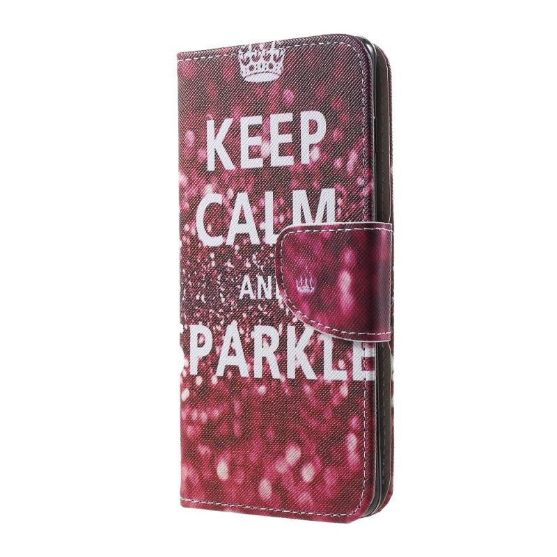 Étui Housse Samsung Galaxy S10 Keep Calm And Sparkle