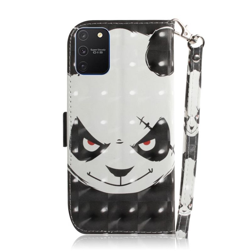 Housse Samsung Galaxy S10 Lite Angry Panda À Lanière