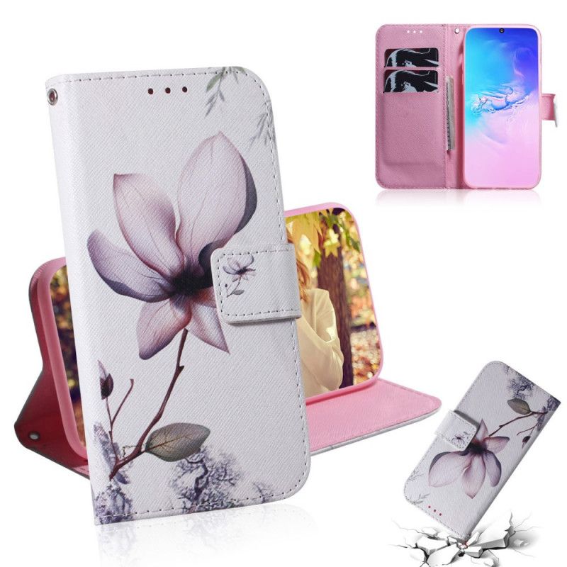 Étui Housse Samsung Galaxy S10 Lite Fleur Vieux Rose