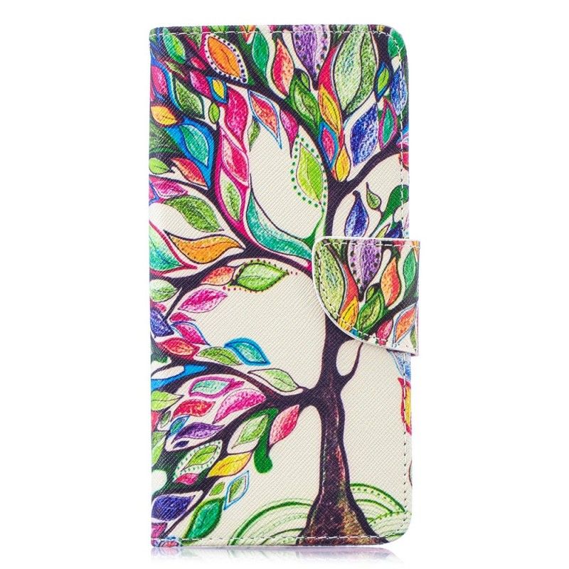 Étui Housse Samsung Galaxy S10 Plus Arbre Coloré