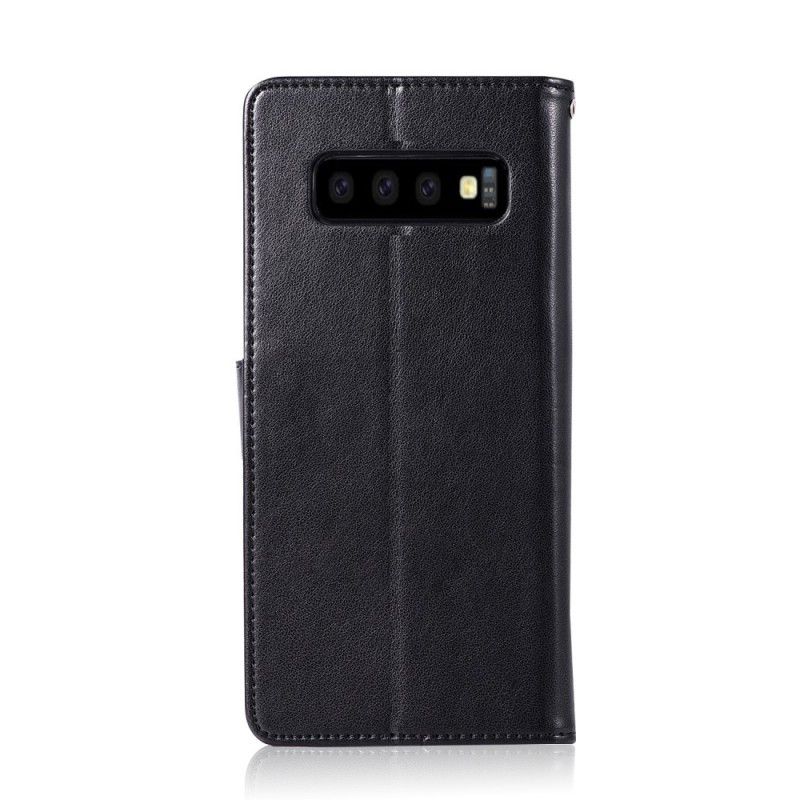 Housse Samsung Galaxy S10 Plus Effet Cuir Attrape Rêves Hibou