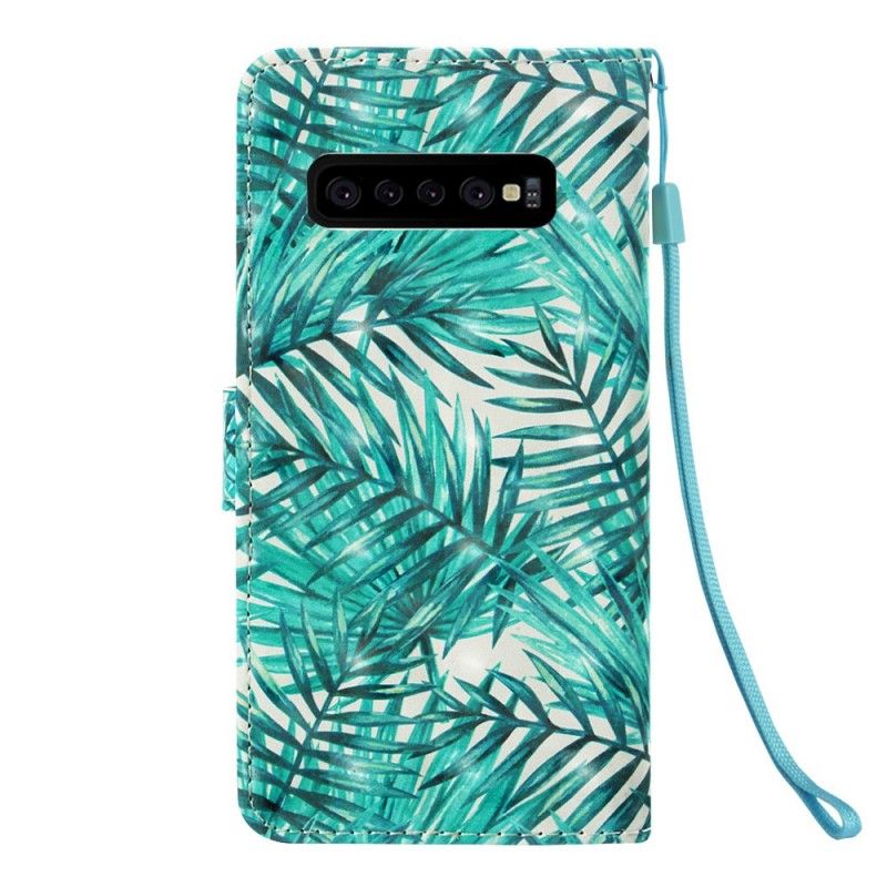 Housse Samsung Galaxy S10 Plus Feuilles