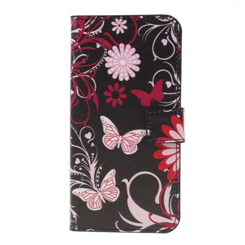 Housse Samsung Galaxy S10 Plus Papillons Et Fleurs