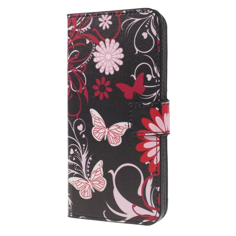 Housse Samsung Galaxy S10 Plus Papillons Et Fleurs