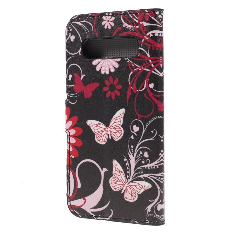 Housse Samsung Galaxy S10 Plus Papillons Et Fleurs