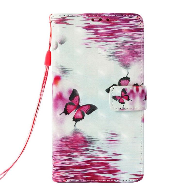 Housse Samsung Galaxy S10 Plus Papillons Rouges