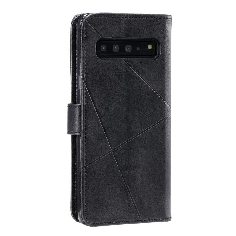 Housse Samsung Galaxy S10 Plus Simili Cuir Losanges