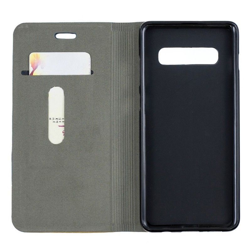 Étui Housse Samsung Galaxy S10 Plus Slot Cloth