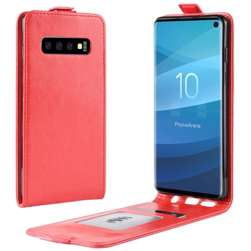 Housse Samsung Galaxy S10 Rabattable Effet Cuir