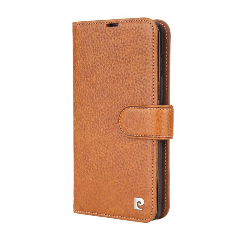 Housse Samsung Galaxy S10 Véritable Cuir Litchi Pierre Cardin