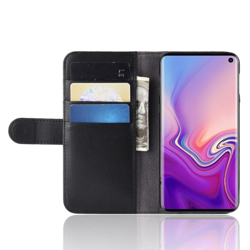 Housse Samsung Galaxy S10e Cuir Fendu