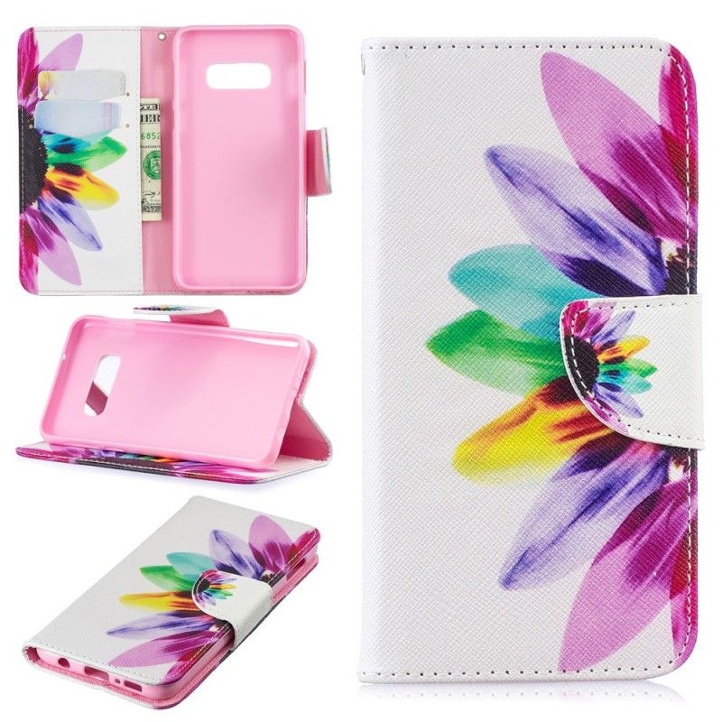 Housse Samsung Galaxy S10e Fleur Aquarelle