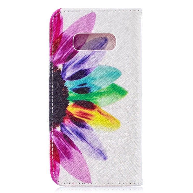 Housse Samsung Galaxy S10e Fleur Aquarelle