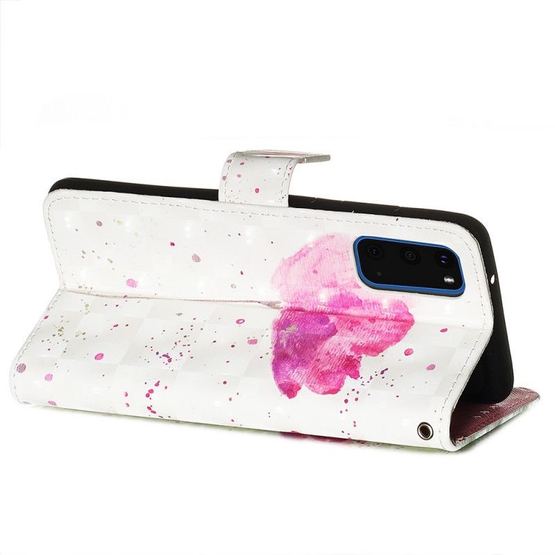 Housse Samsung Galaxy S20 Coquelicot Aquarelle