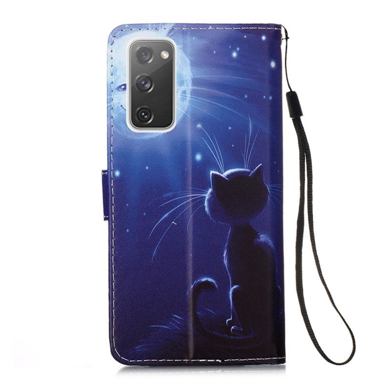 Housse Samsung Galaxy S20 Fe Chat Au Clair De Lune