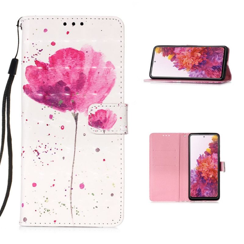 Housse Samsung Galaxy S20 Fe Coquelicot Aquarelle