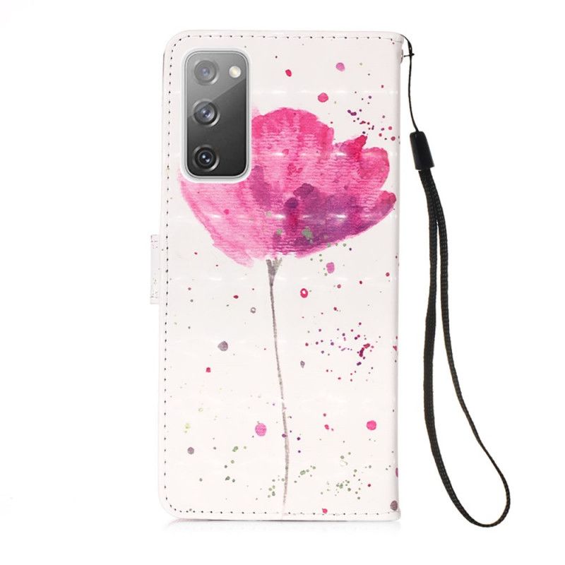 Housse Samsung Galaxy S20 Fe Coquelicot Aquarelle