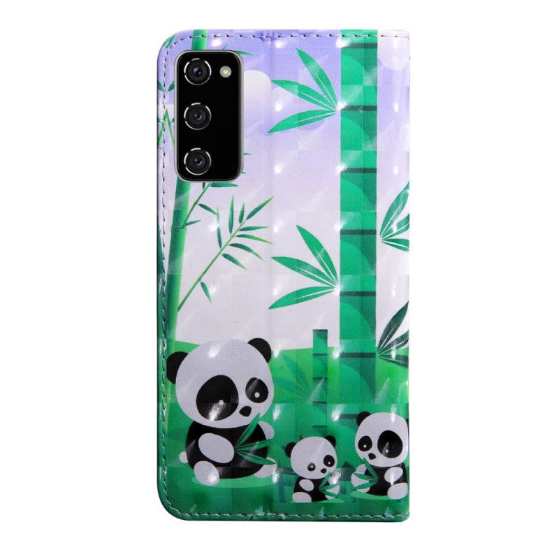 Étui Housse Samsung Galaxy S20 Fe Famille Pandas