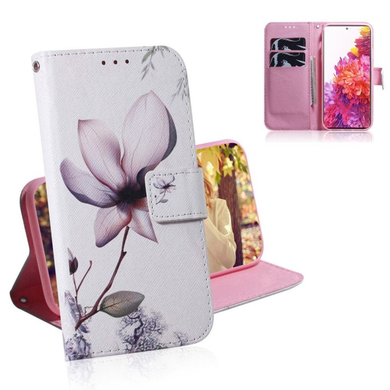 Housse Samsung Galaxy S20 Fe Fleur Vieux Rose