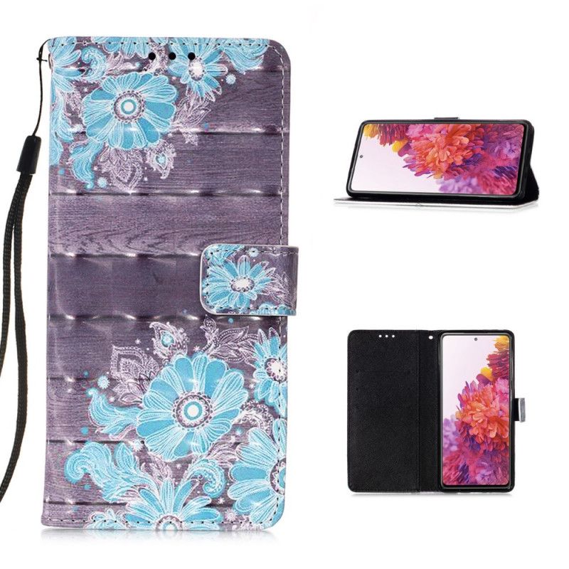 Housse Samsung Galaxy S20 Fe Fleurs Bleues