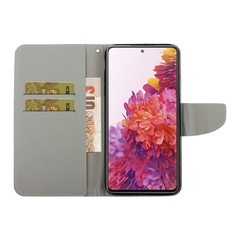 Étui Housse Samsung Galaxy S20 Fe Fleurs Colorées À Lanière