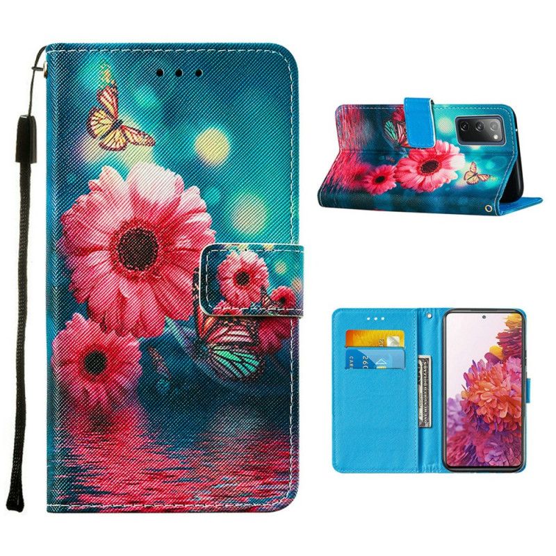 Étui Housse Samsung Galaxy S20 Fe Florale Et Papillons