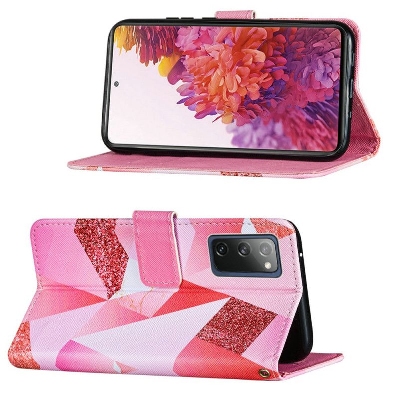 Housse Samsung Galaxy S20 Fe Graphique Rose