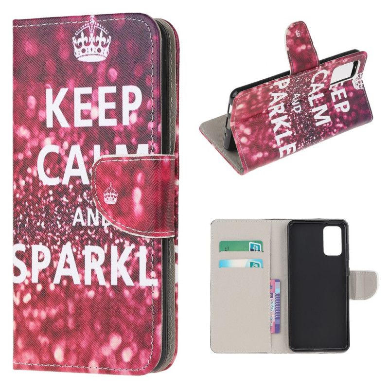 Housse Samsung Galaxy S20 Fe Keep Calm And Sparkle