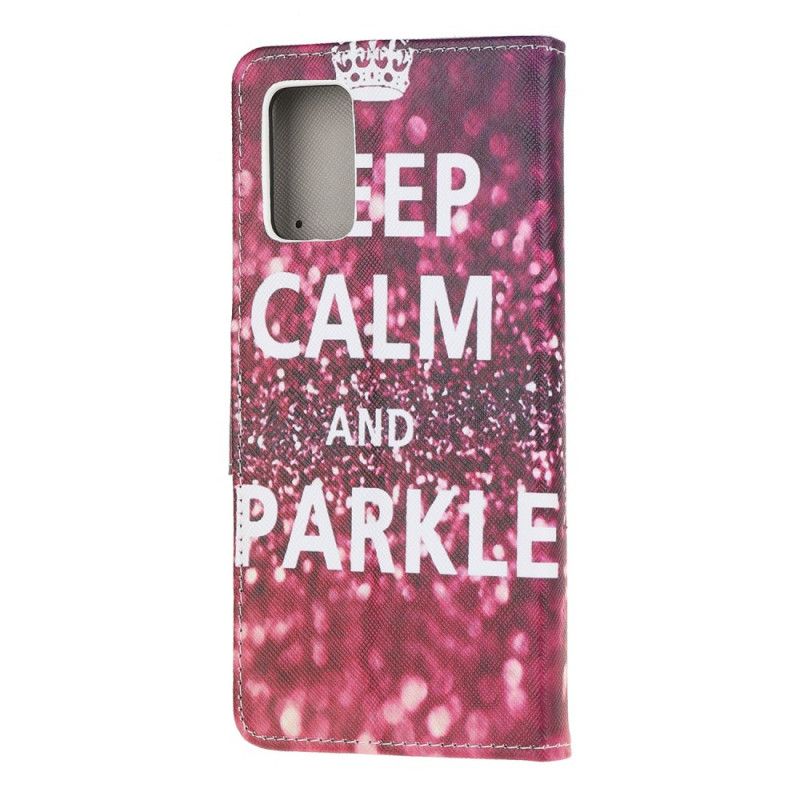 Housse Samsung Galaxy S20 Fe Keep Calm And Sparkle