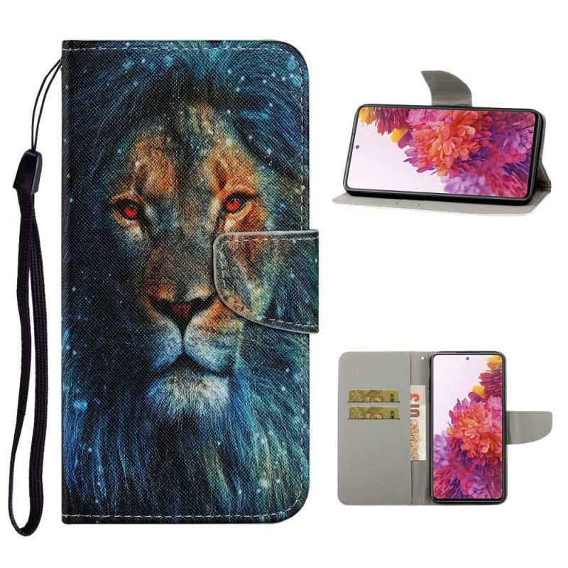 Housse Samsung Galaxy S20 Fe Lion Avec Lanière