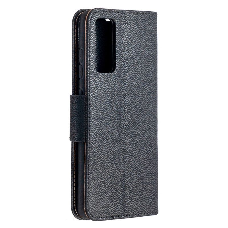 Housse Samsung Galaxy S20 Fe Litchi Rabat Oblique