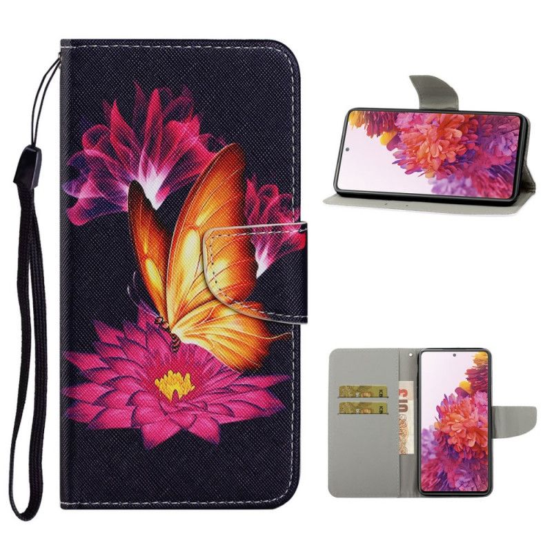 Housse Samsung Galaxy S20 Fe Papillon Et Lotus