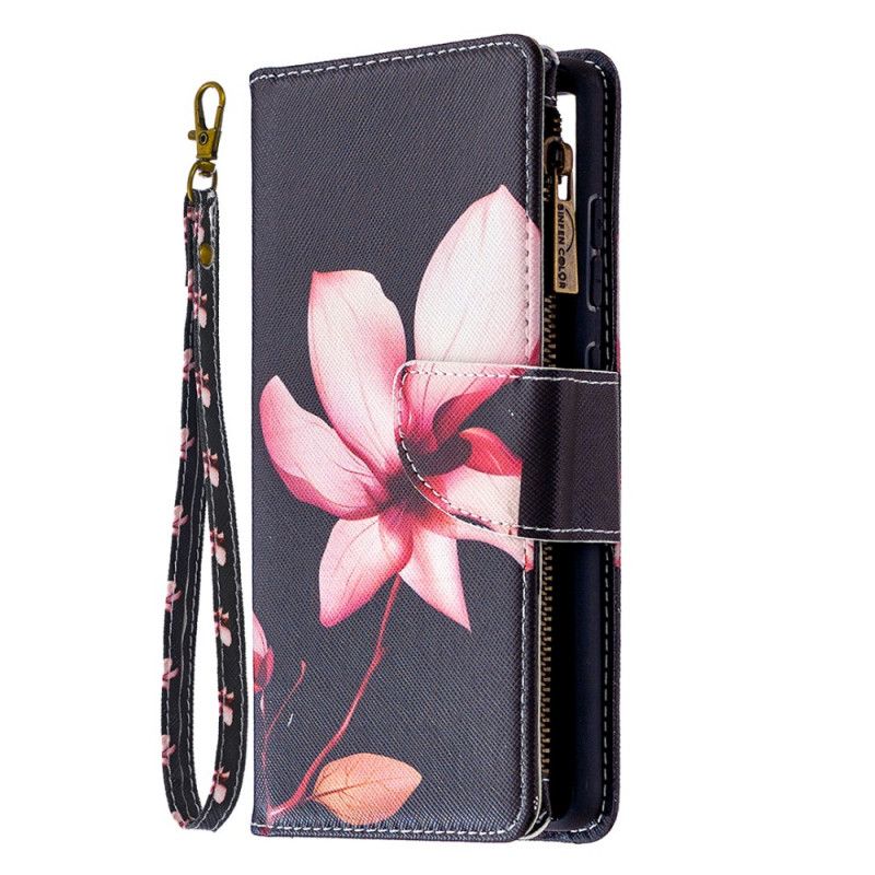 Housse Samsung Galaxy S20 Fe Poche Zippée Fleur