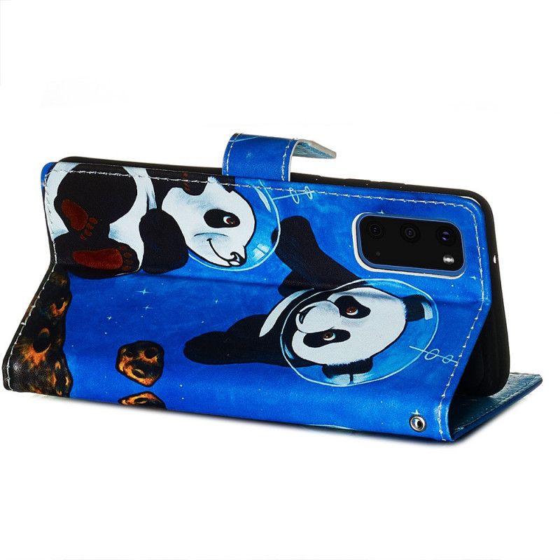 Housse Samsung Galaxy S20 Panda Cosmonautes