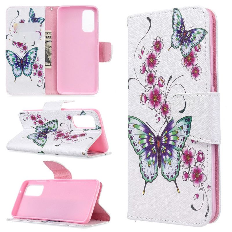 Housse Samsung Galaxy S20 Papillons Rois